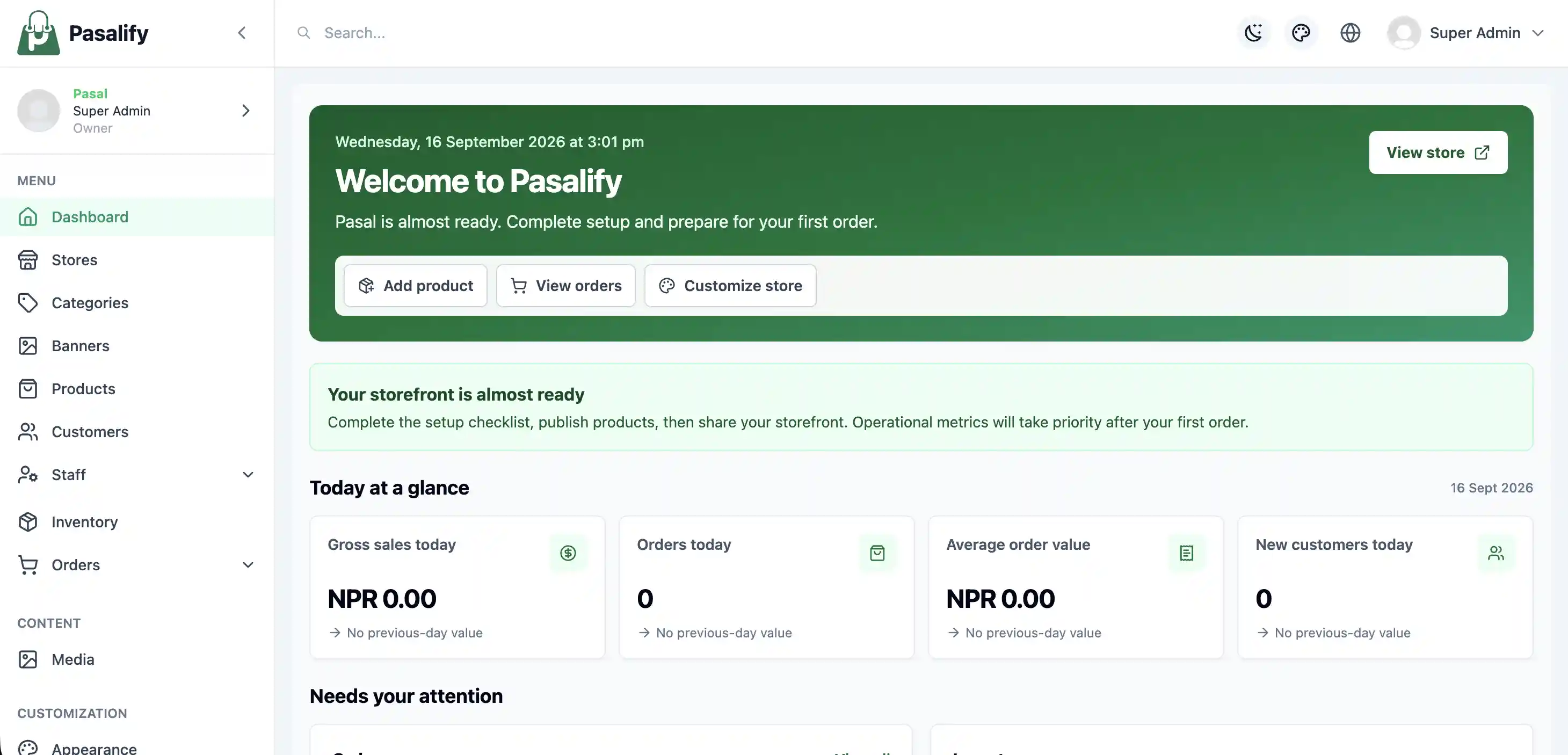 Pasalify merchant dashboard